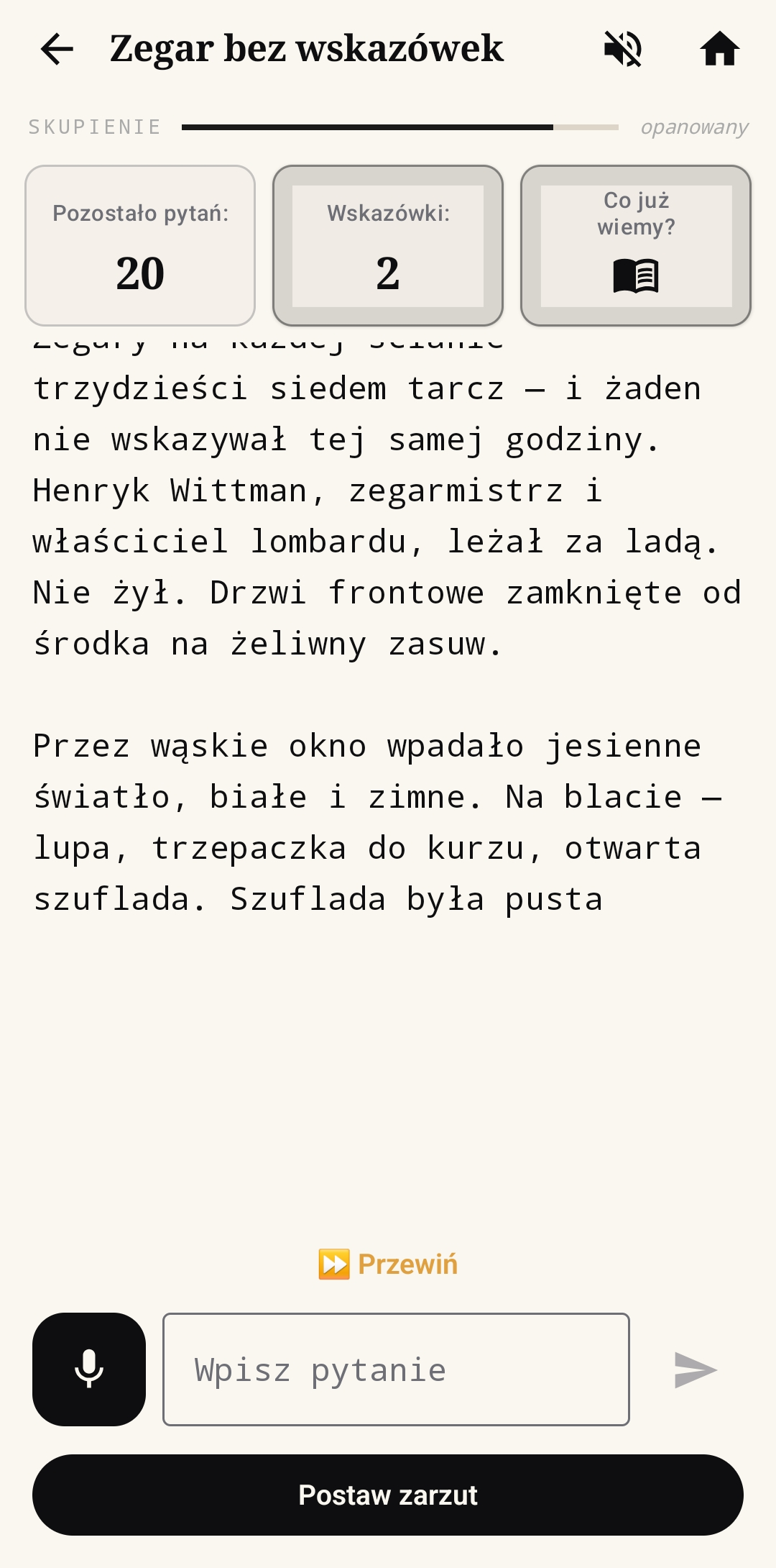 Narracja otwarcia sprawy