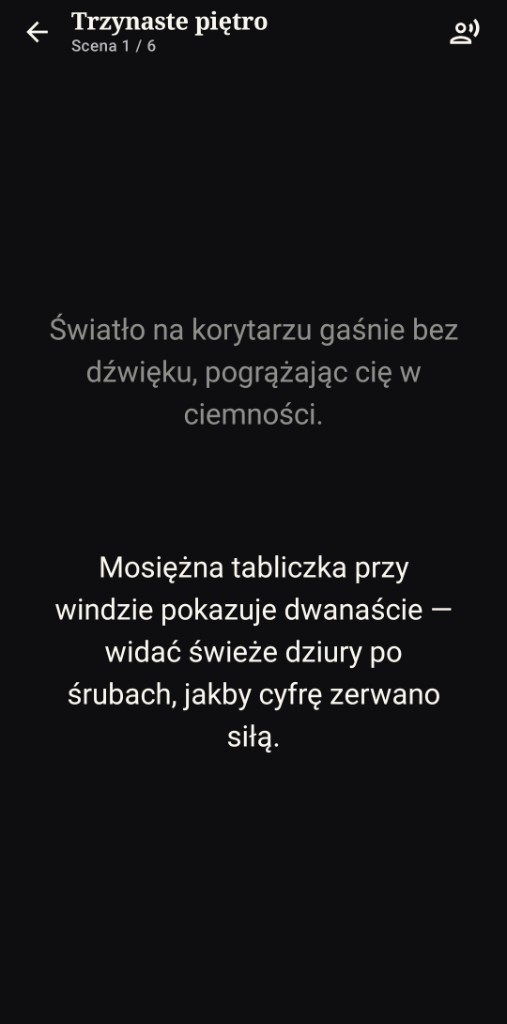 Narracja sceny w Mrocznych historiach