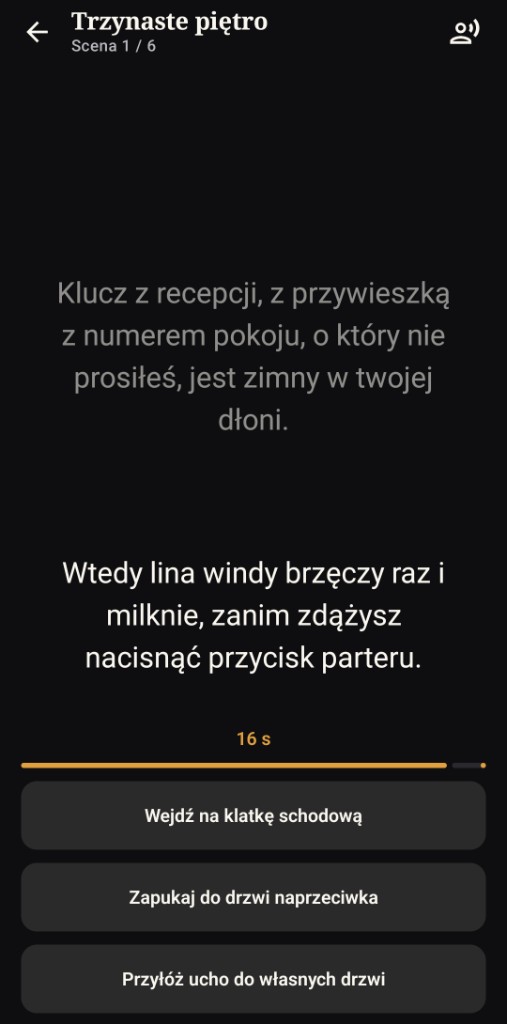 Wybór pod presją czasu w Mrocznych historiach